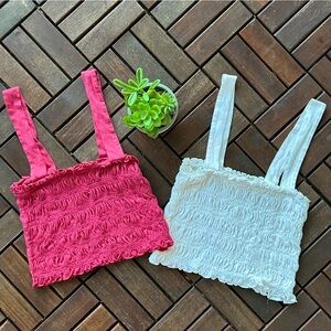 ✨EUC✨ American Eagle Smocked Tube Tops - 2 Included - Women’s XS